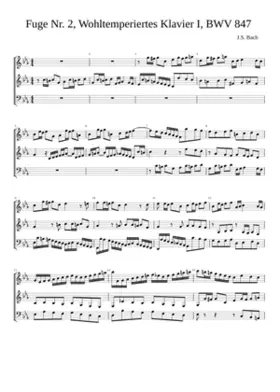 Prelude and Fugue in C minor BWV 847