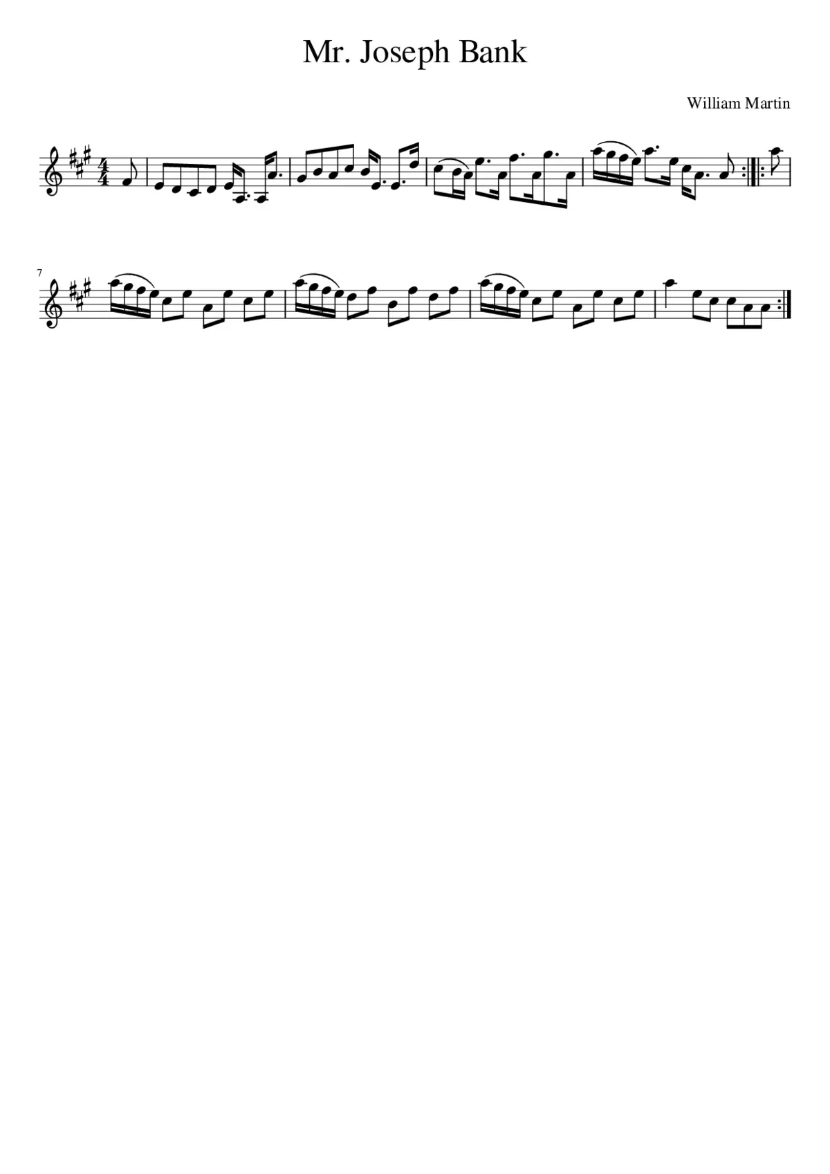 Mr. Joseph Bank - Page 1