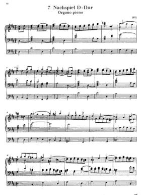 Nachspiel in D major