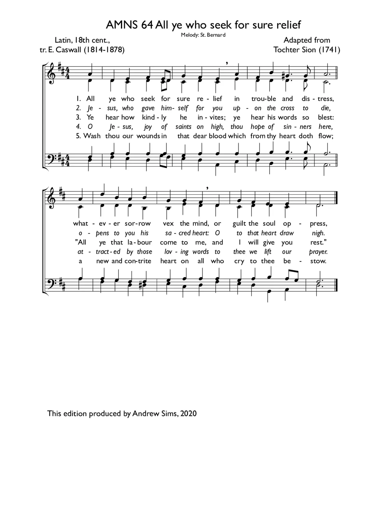 All ye who seek for sure relief - Page 1