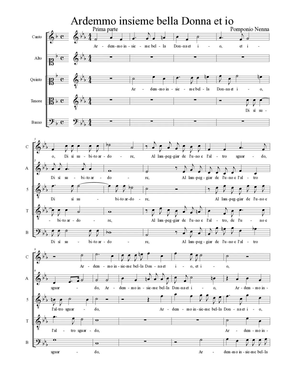 Ardemmo insieme bella Donna et io - Page 1