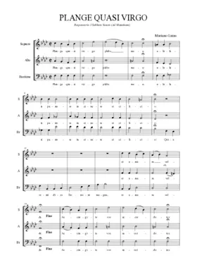 Plange quasi virgo