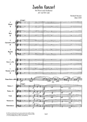 Zweites Konzert in Es-dur für Horn und Orchester
