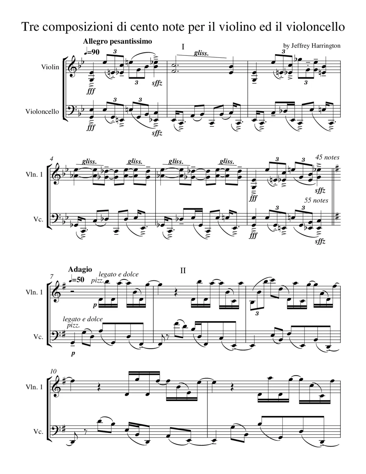 3 Composizioni di cento note - Page 1