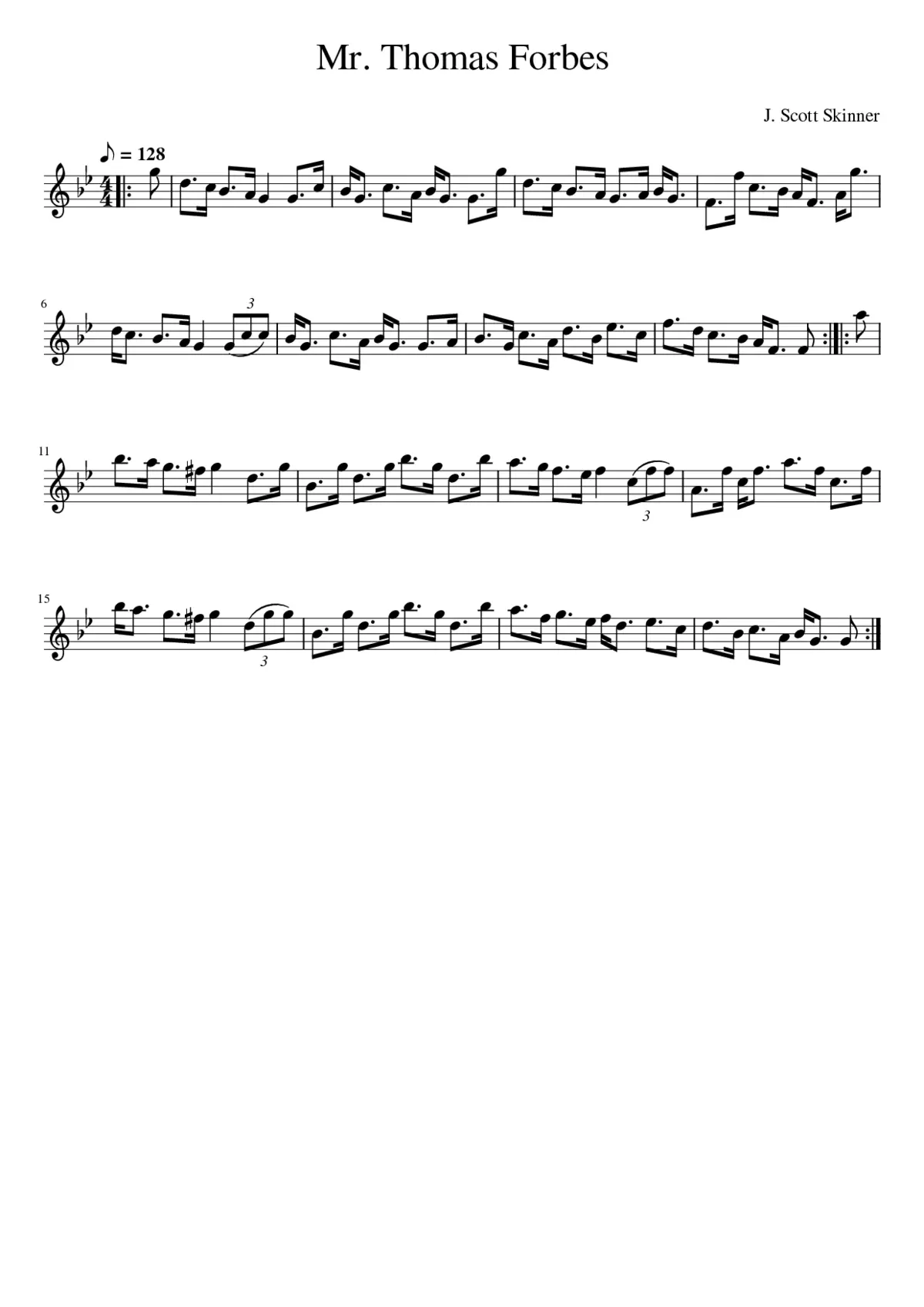 Mr. Thomas Forbes - Page 1