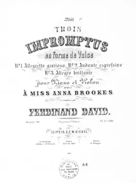 3 Impromptus en forme de valse