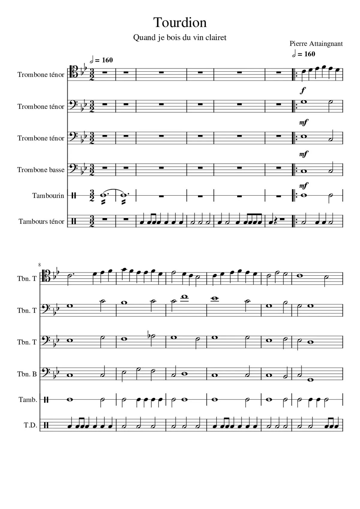 Quand je bois du vin clairet - Page 1