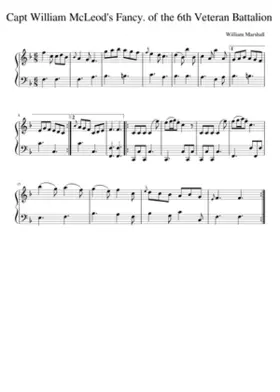 Capt William McLeod's Fancy. of the 6th Veteran Battalion