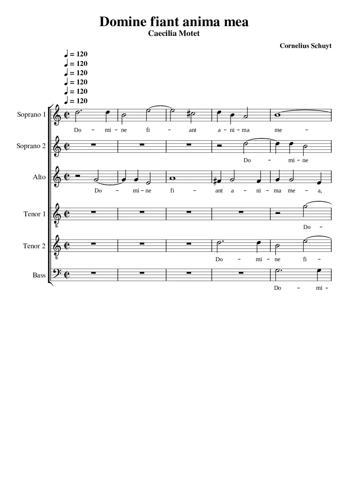 Domine fiant anima mea - Page 1