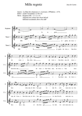 Mille regretz