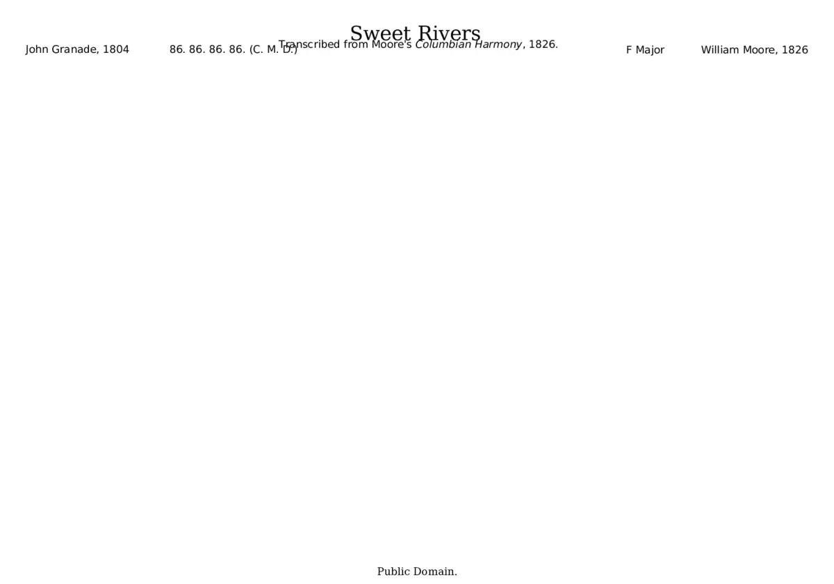 Sweet Rivers - William Moore - Page 1