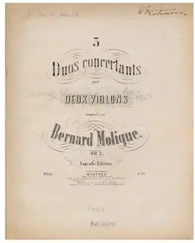 3 Concertant Duos, Op.2