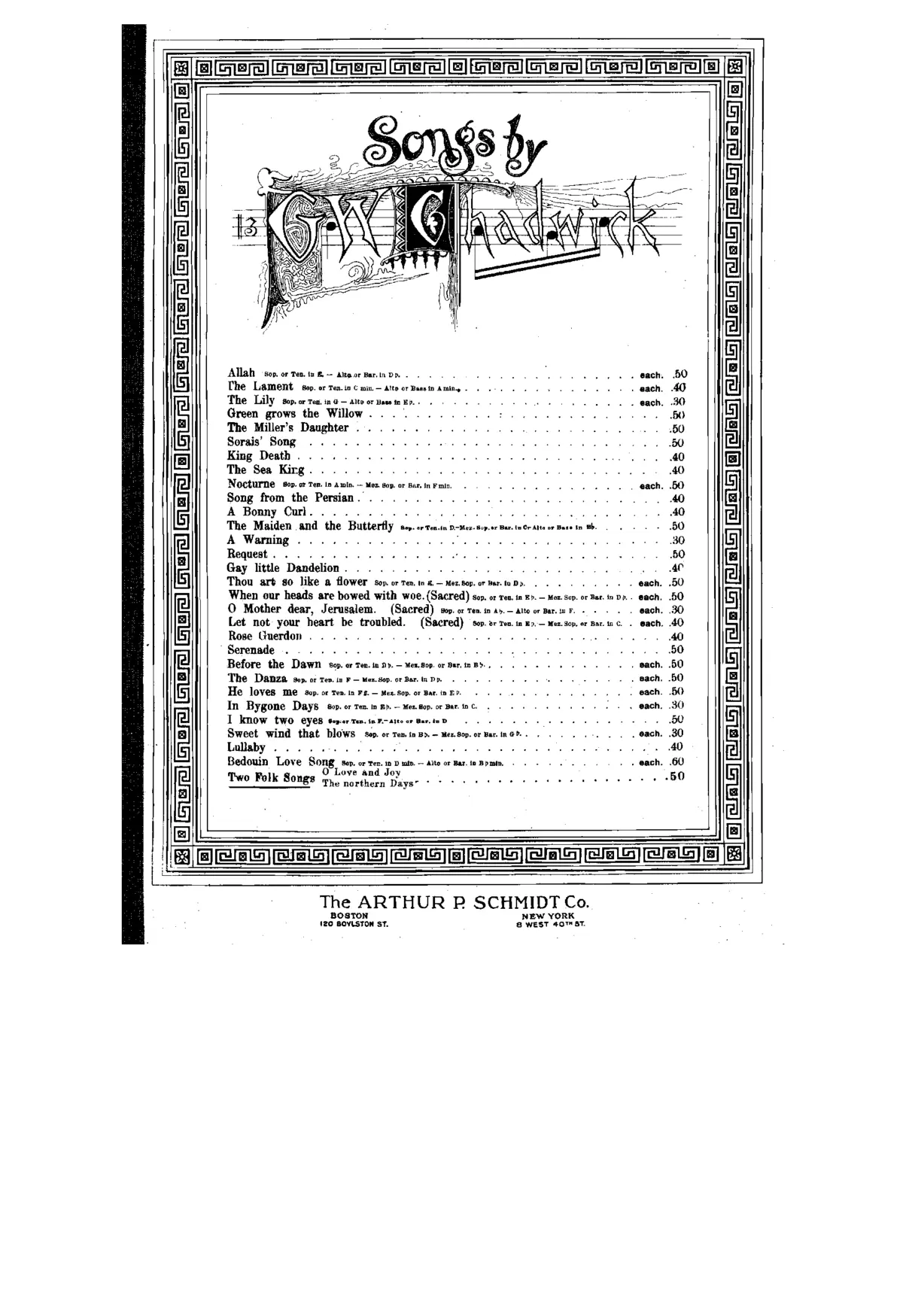 2 Folk Songs - Page 1
