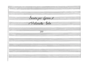 Cello Sonata in A major