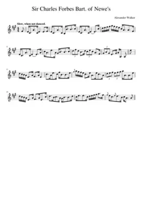 Sir Charles Forbes Bart. of Newe's