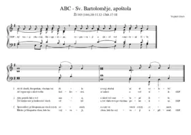 ABC - Sv. Bartoloměje, apoštola