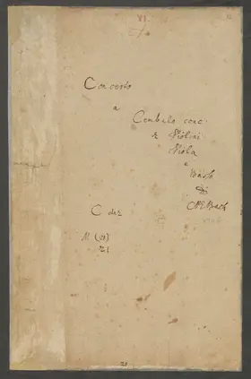 Harpsichord Concerto in C major