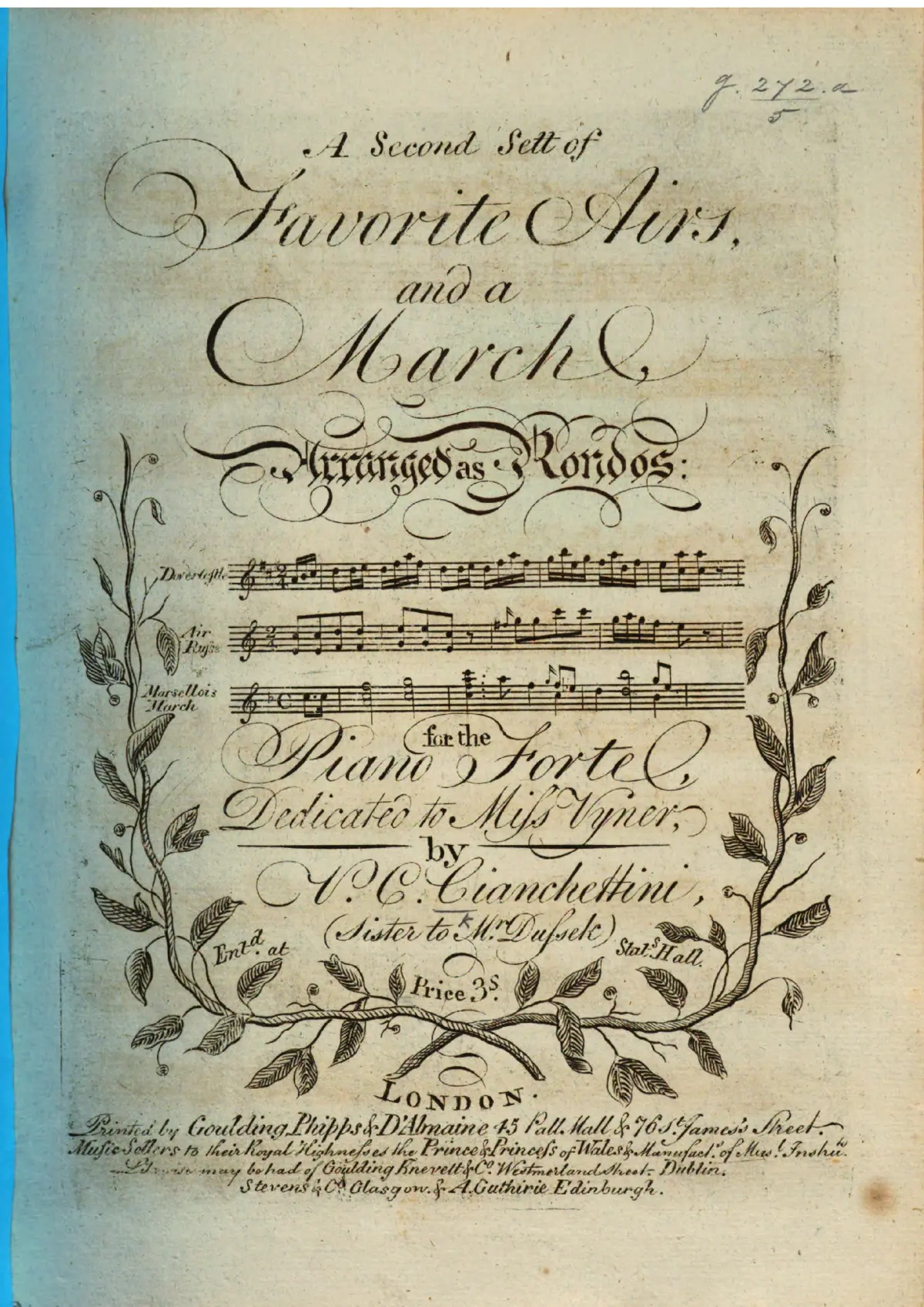 2 Rondos on Favorite Airs and a March, Set 2 - Page 1