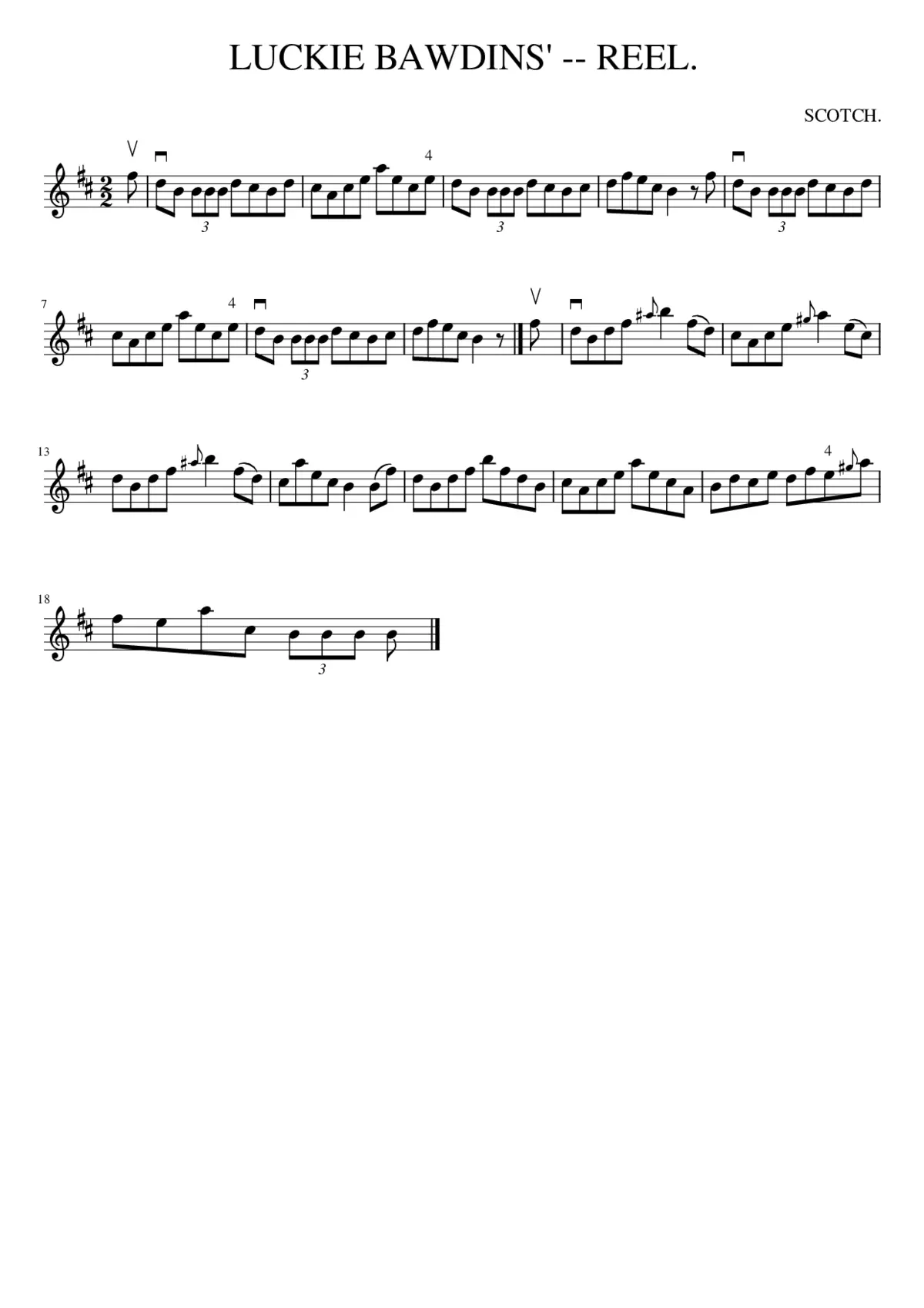 LUCKIE BAWDINS' -- REEL. - Page 1