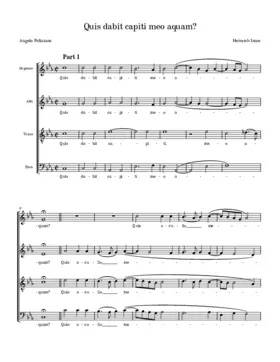 Quis dabit capiti meo aquam