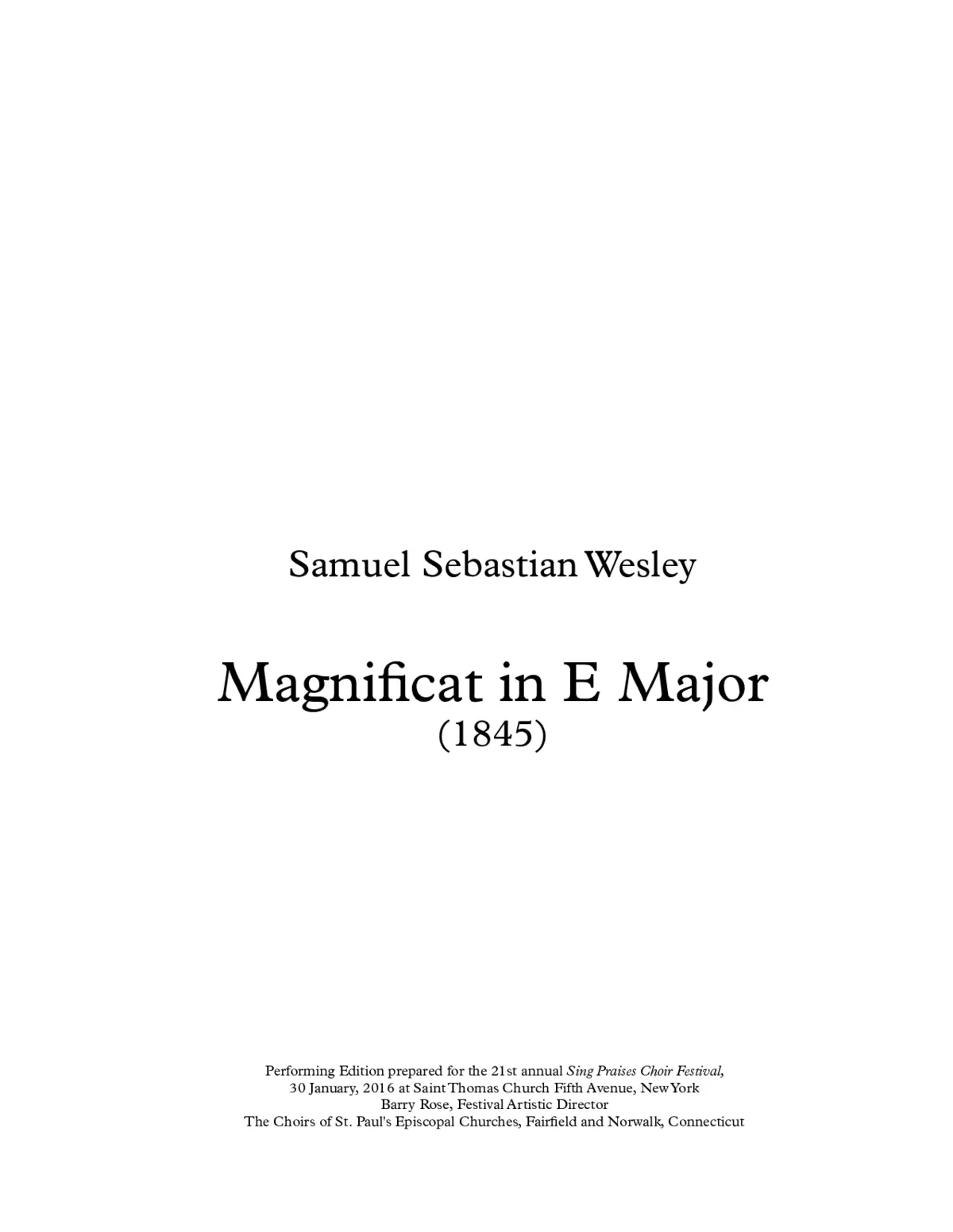 Magnificat and Nunc dimittis in E - Page 1
