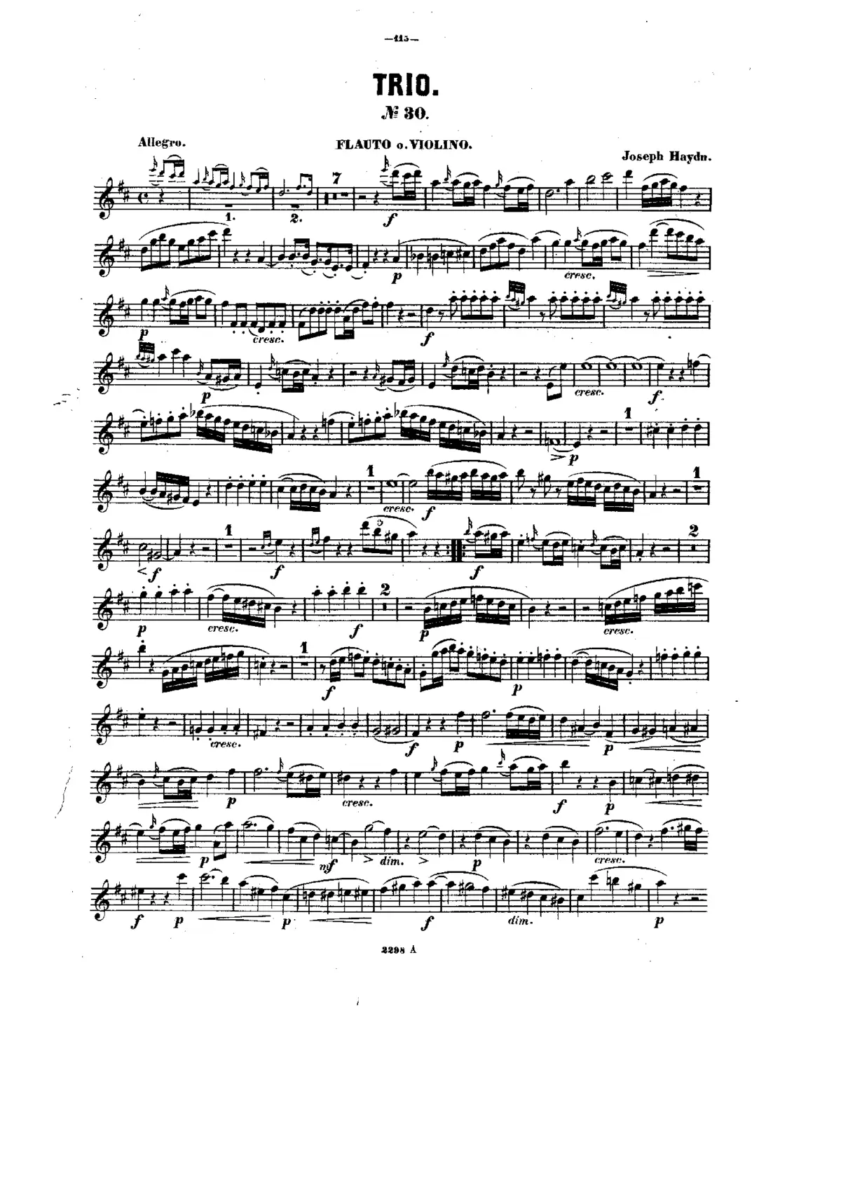 Piano Trio in D major - Page 1