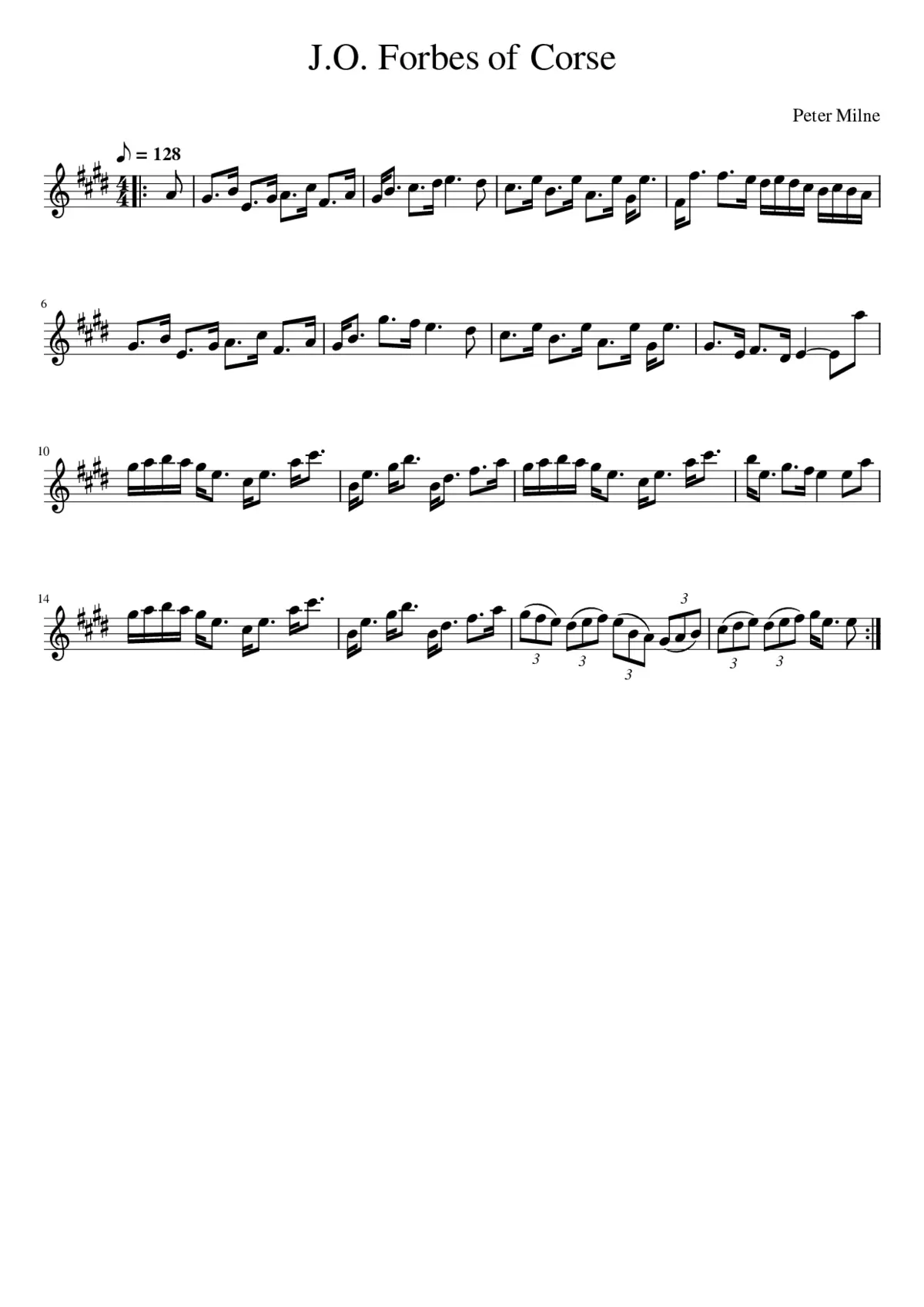 J.O. Forbes of Corse - Page 1