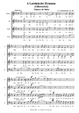 6 lateinische Hymnen, Op. 58