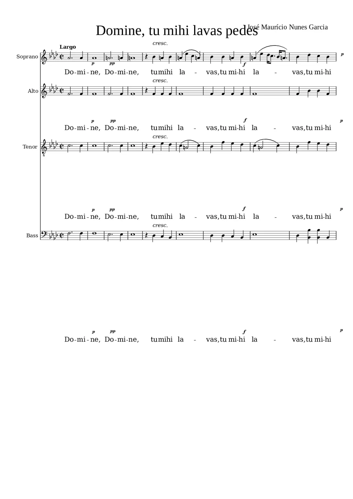 Domine tu mihi lavas pedes - Page 1