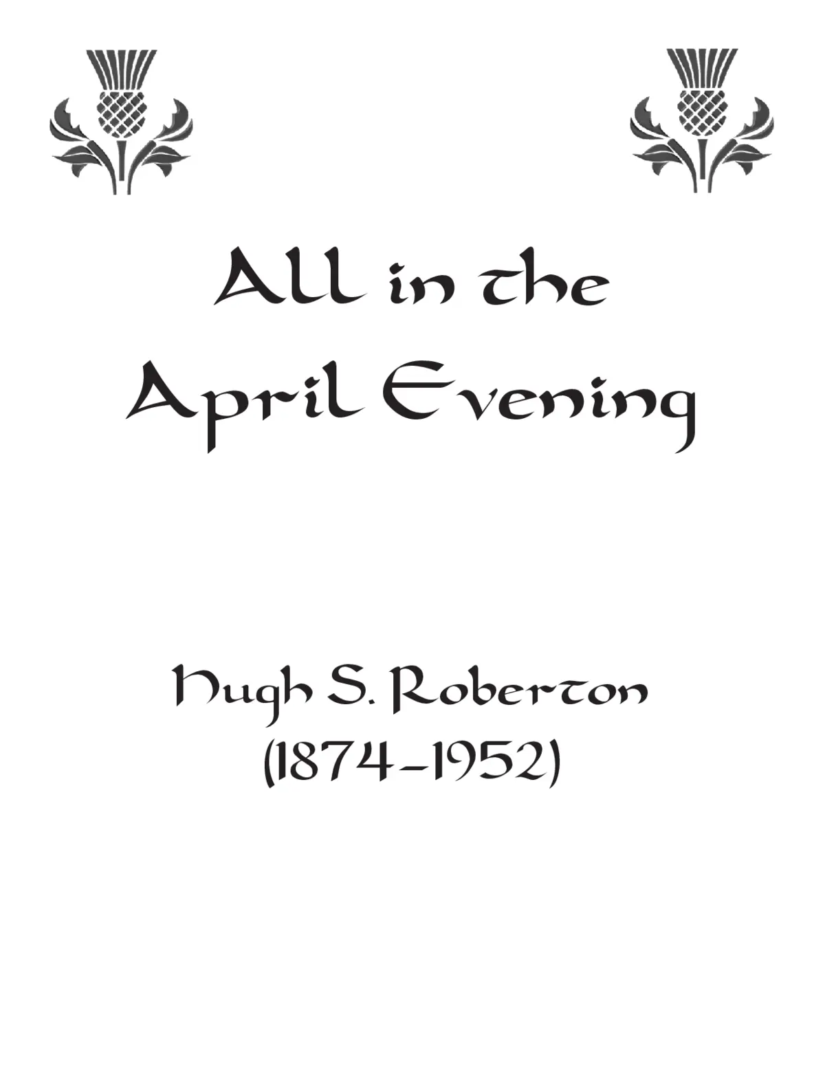 All in the April evening - Page 1