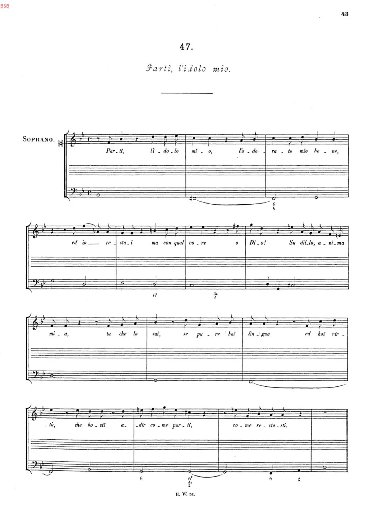 Partì, l'idolo mio - Page 1
