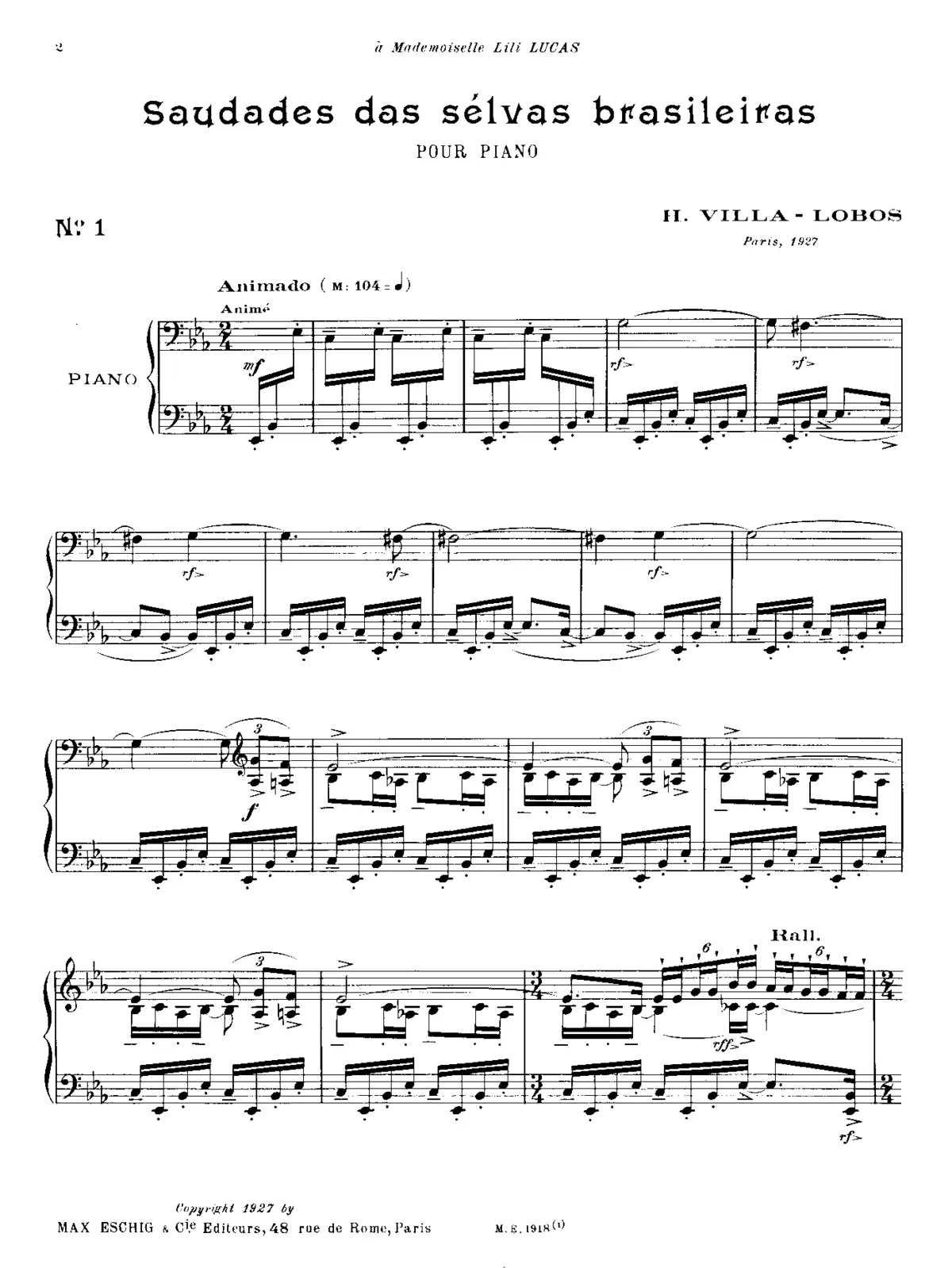 Saudades das selvas brasileiras - Page 1