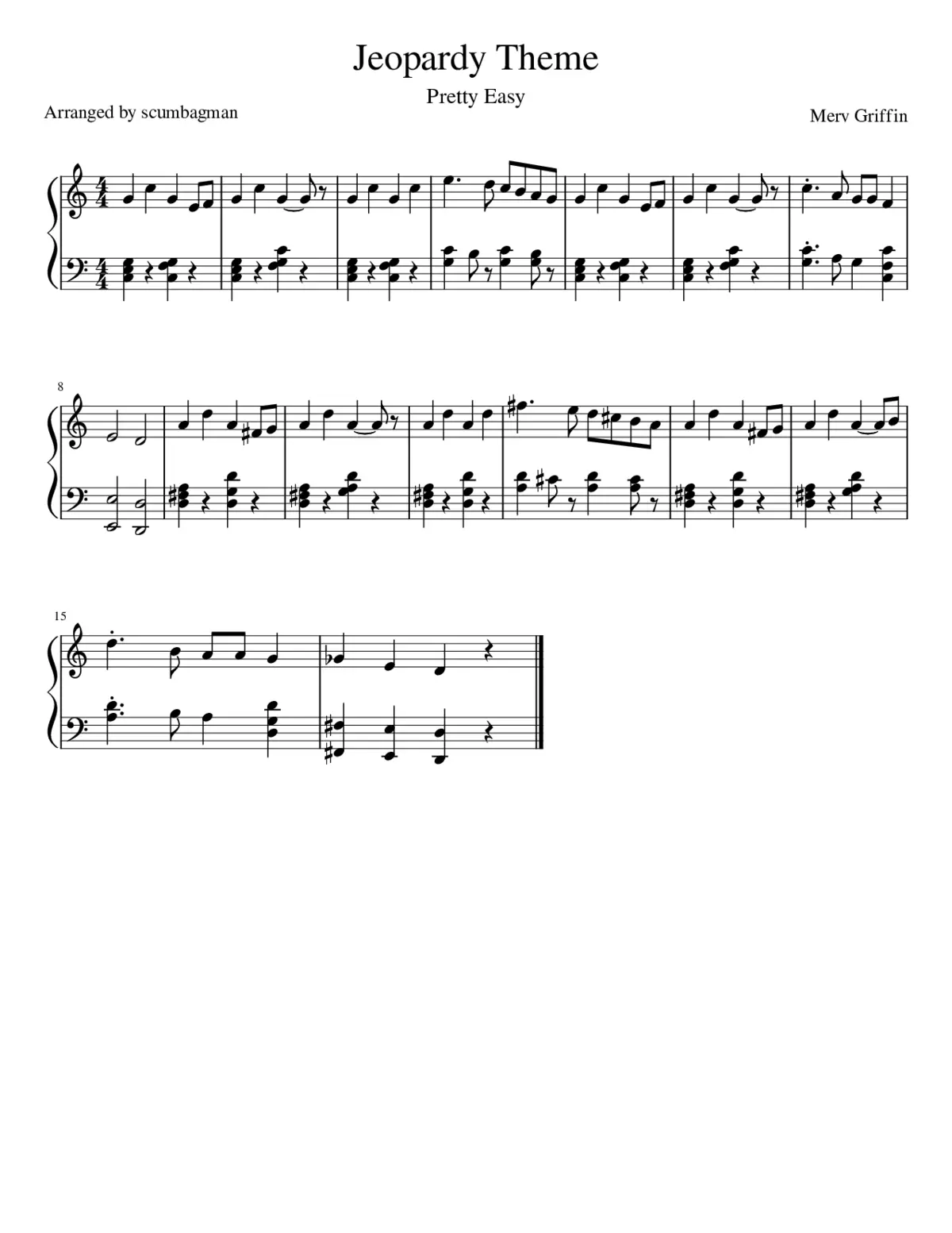 jeopardy theme - Page 1