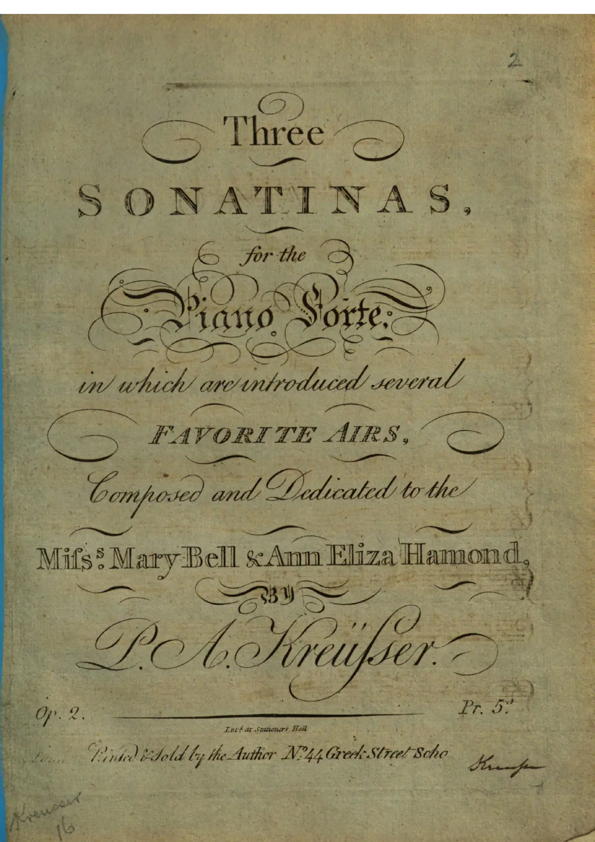 3 Piano Sonatinas - Page 1