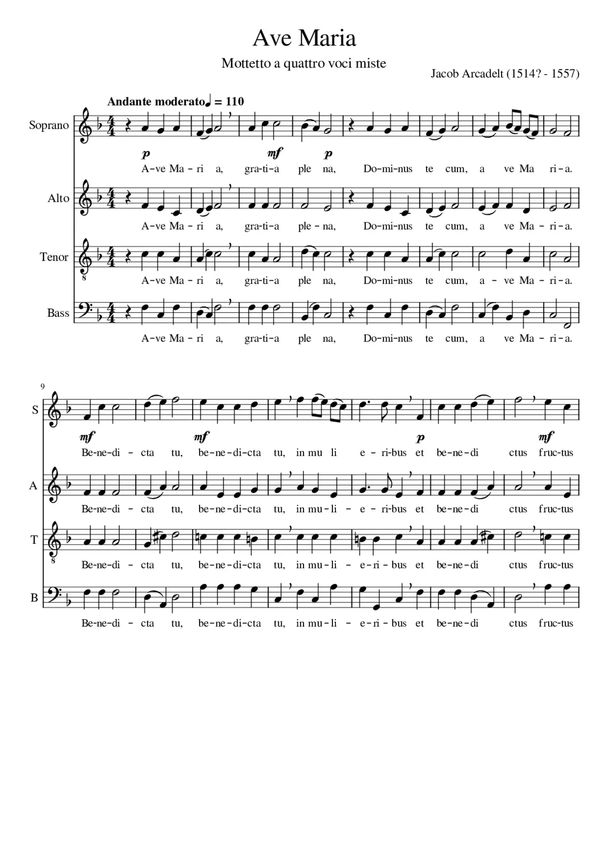 ave maria - Page 1