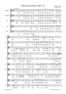 Gib unsern Fürsten, SWV 373