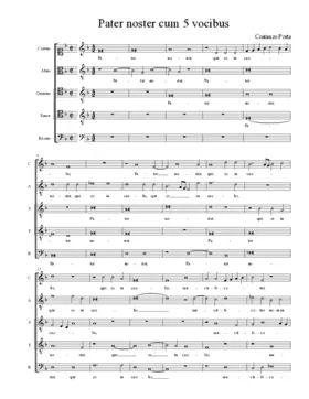 Pater noster cum 5 vocibus