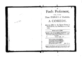A Fool's Preferment, or, The Three Dukes of Dunstable