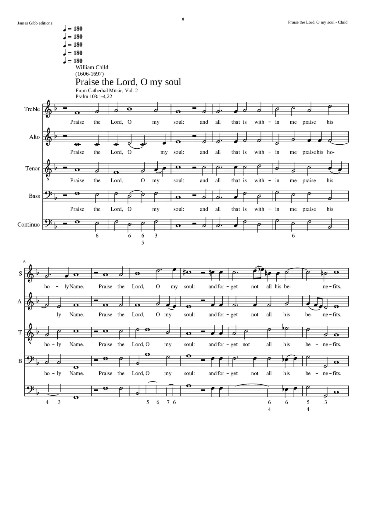 Praise the Lord O my soul - Page 1