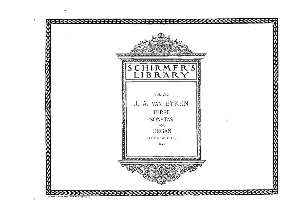 3 Organ Sonatas - Page 1