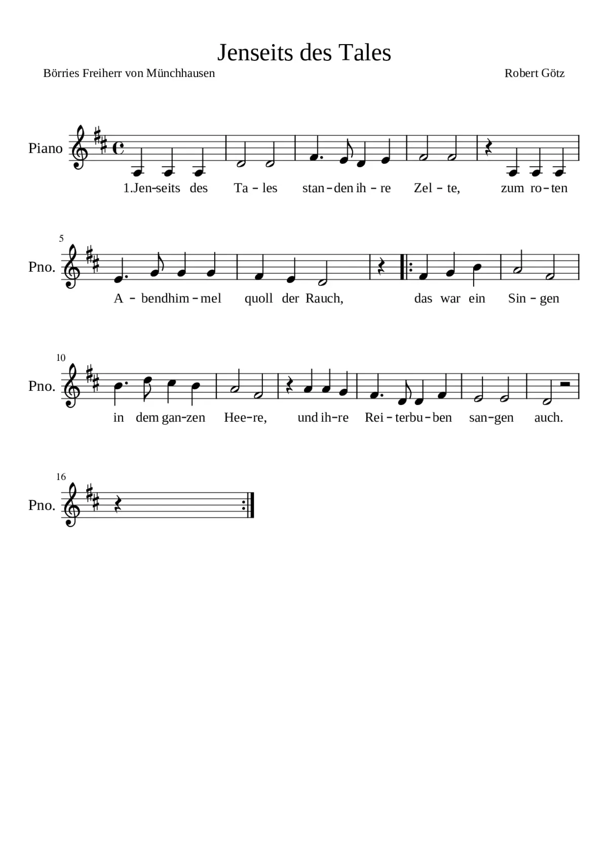 Jenseits des Tales - Page 1