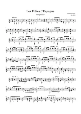 Les folies d'Espagne Op.15