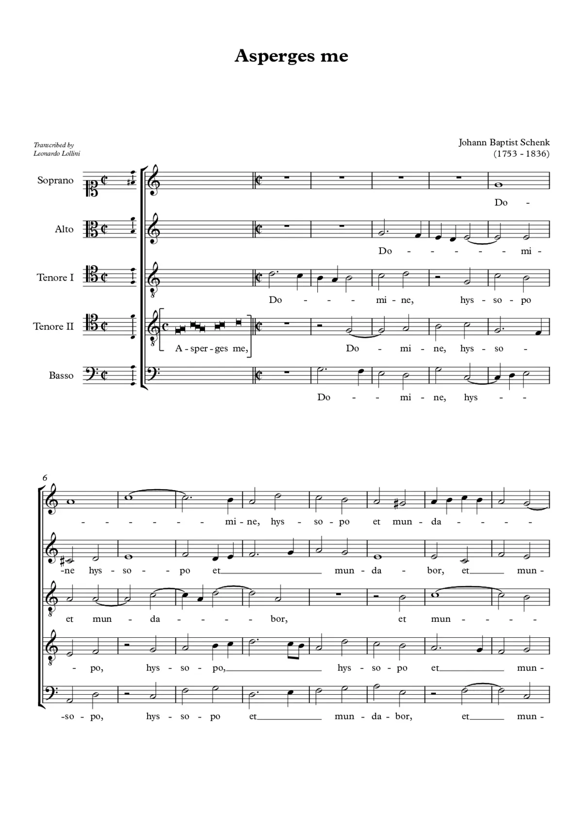 Asperges me - Page 1