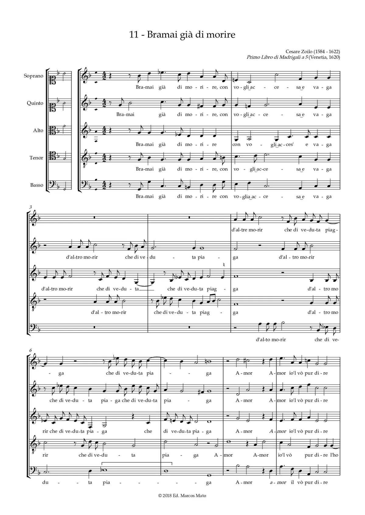 Bramai già di morire - Page 1