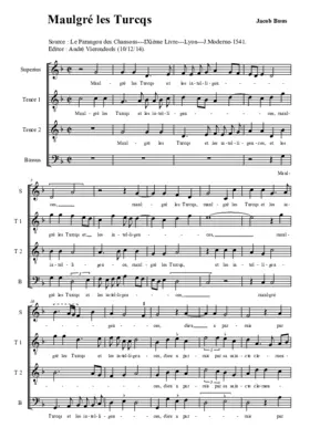 Maulgré les Turcqs