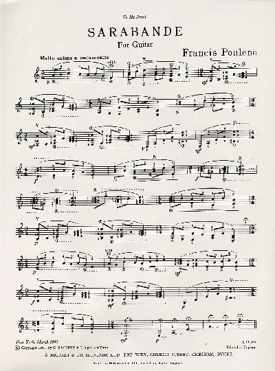 Sarabande pour guitare - Page 1