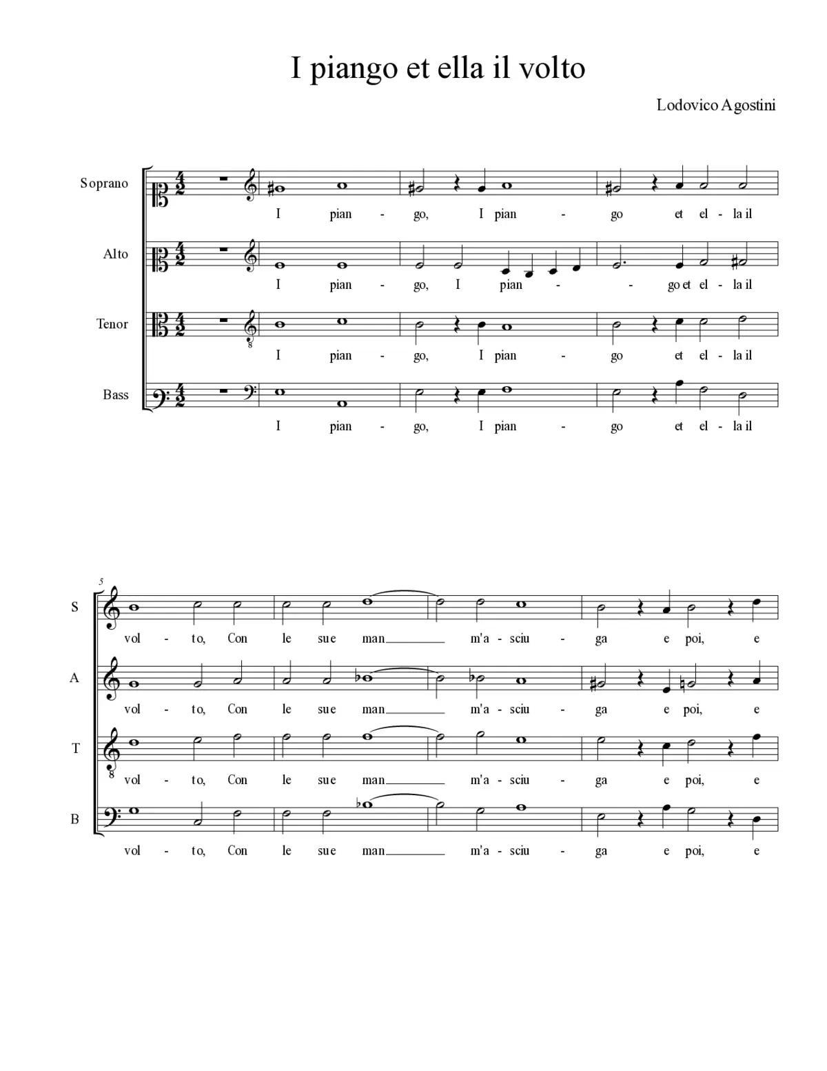I piango et ella il volto - Page 1