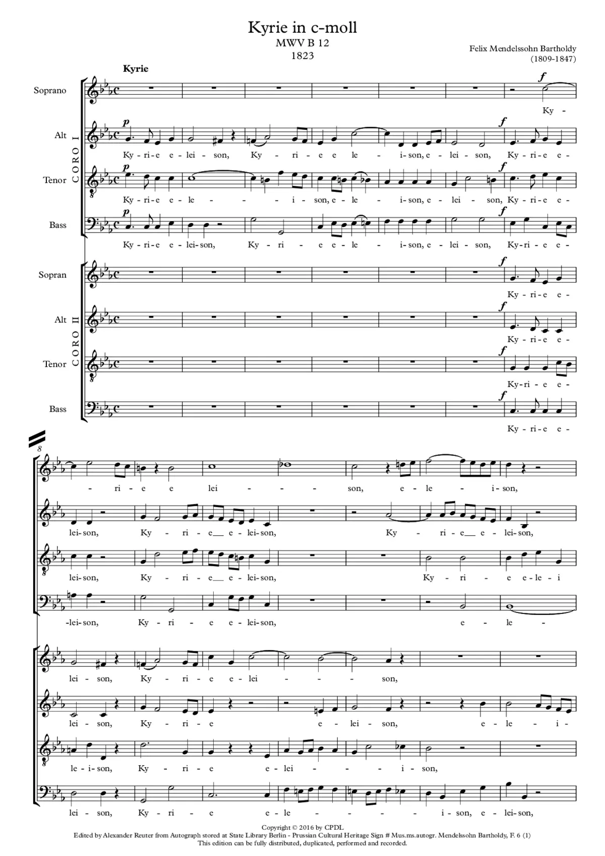 Kyrie in C minor - Page 1