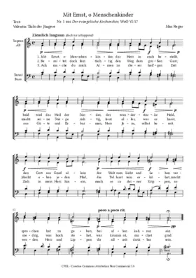 Mit Ernst, o Menschenkinder, WoO VI 17, No. 1