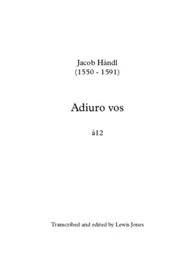 Adjuro vos filiae Jerusalem a 12